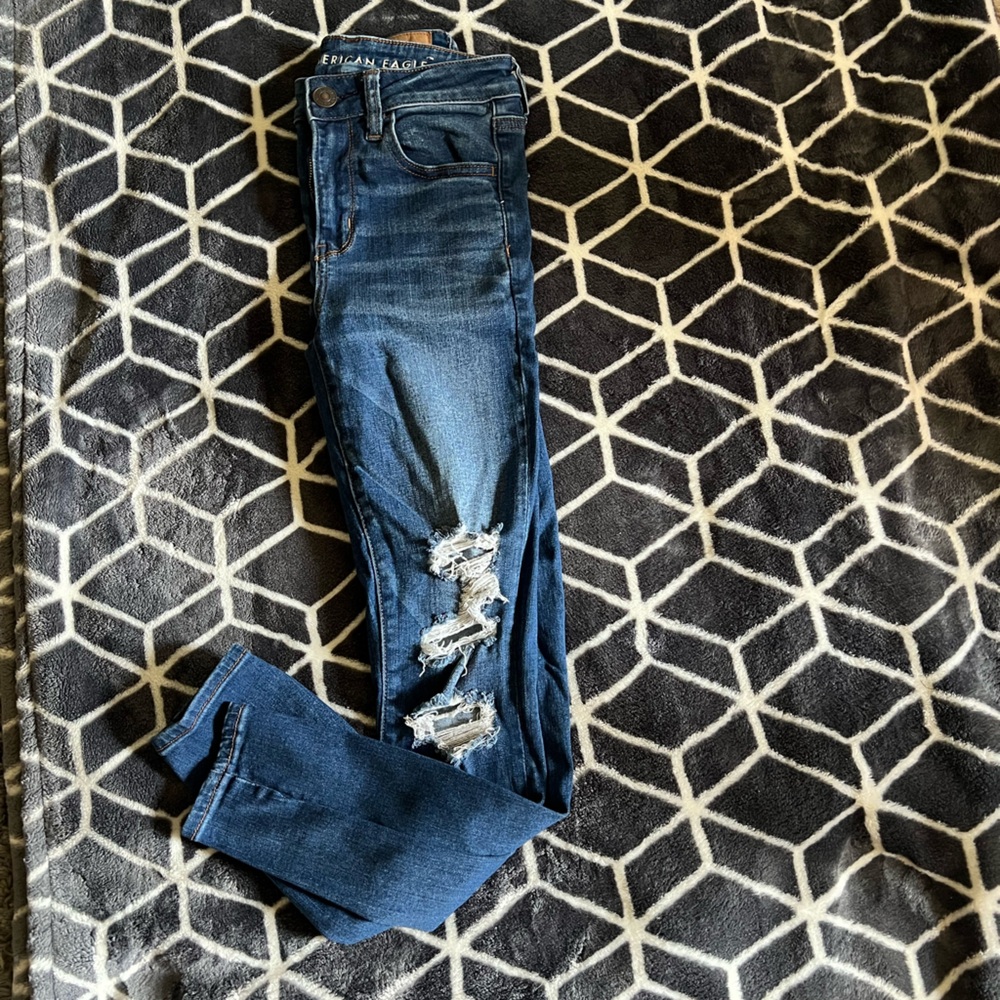 AE Super High Rise Jeggjngs size 4